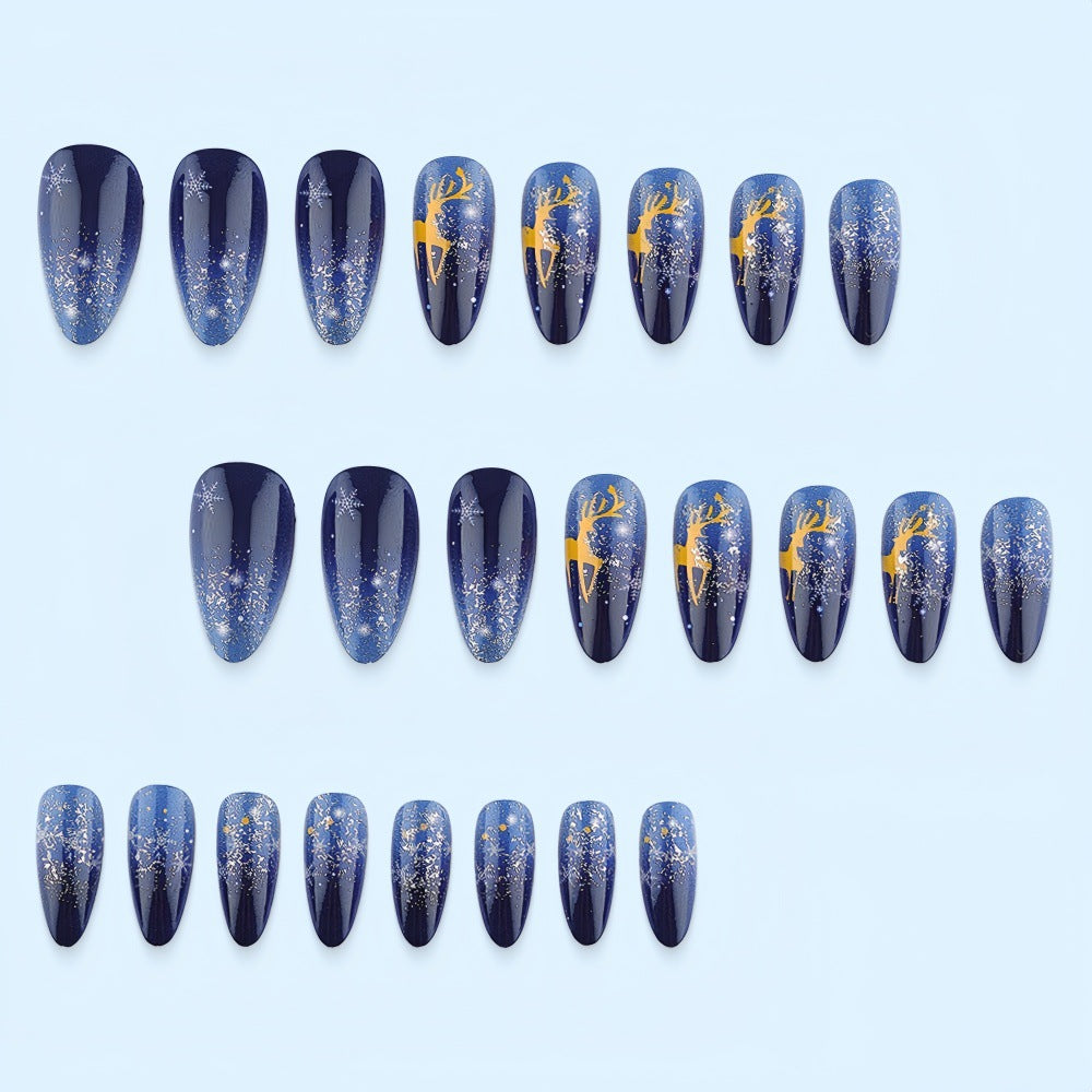 Creative artificial nails with winter motif Kalsten