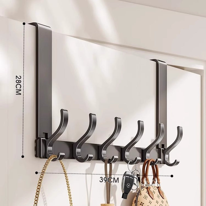 Wall-Mounted Multi-Hook Storage Rack