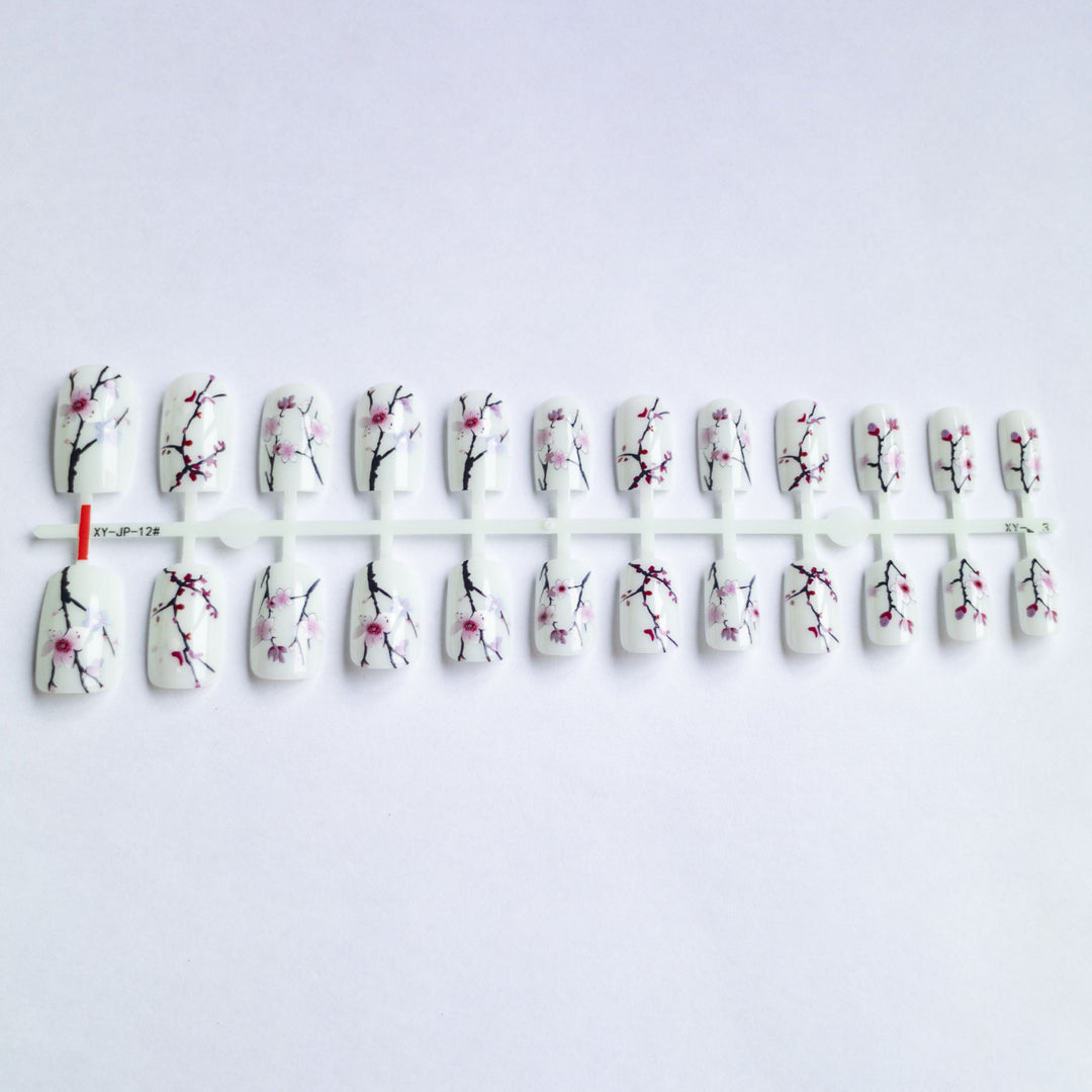 Floral Cherry Blossom Nail Art Kit