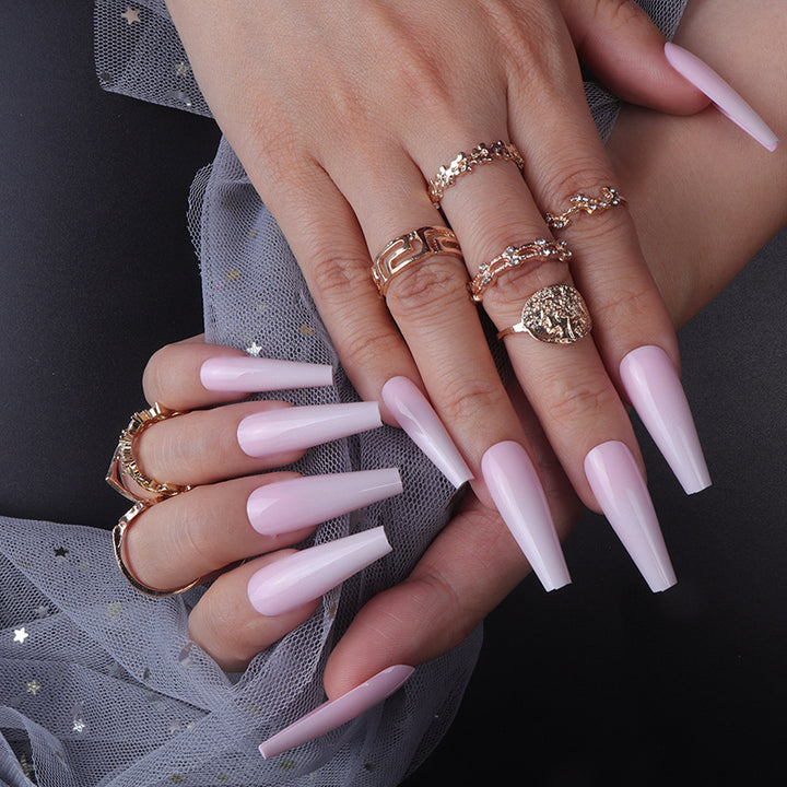 Long Stiletto Press-On Nail Art Kalsten
