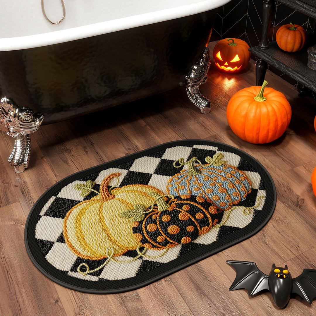 Decorative Pumpkin Bath Mat
