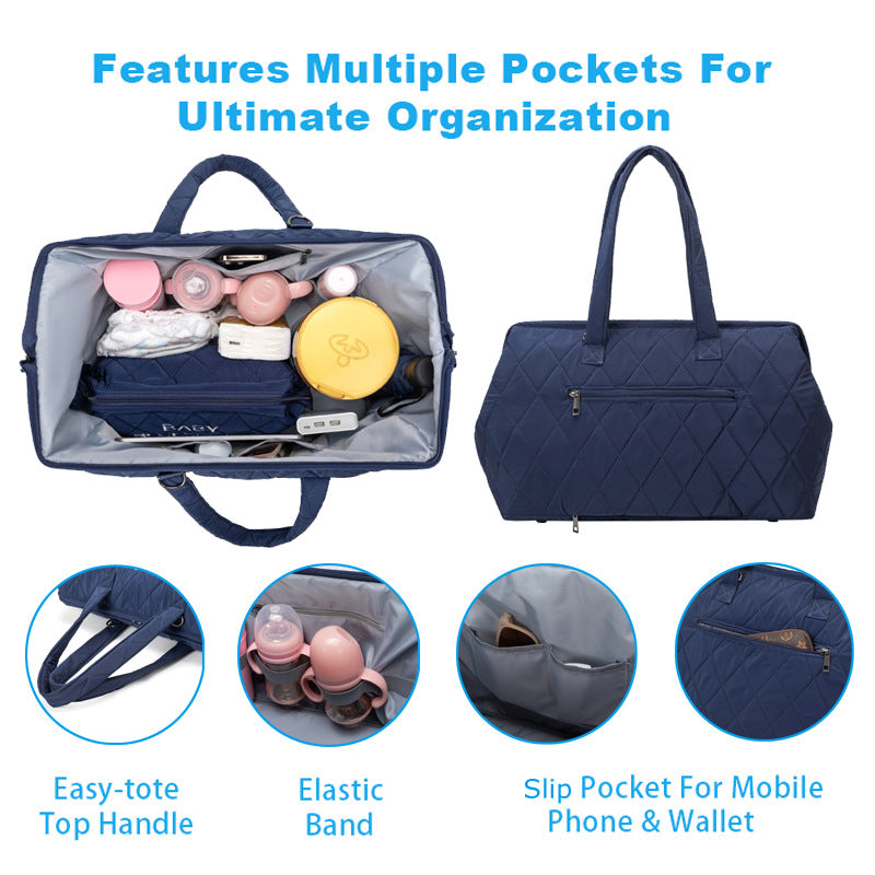 Multi-Functional Quilted Diaper Tote Set Kalsten
