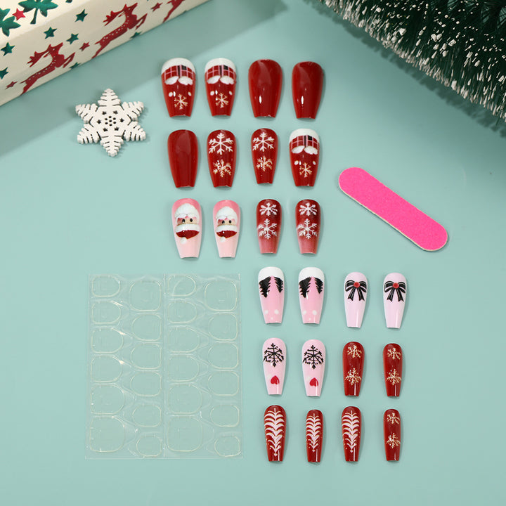 Christmas Art Nails Set with Creative Designs Kalsten