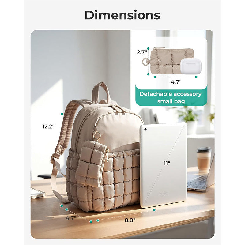 Quilted Puffer Backpack Kalsten
