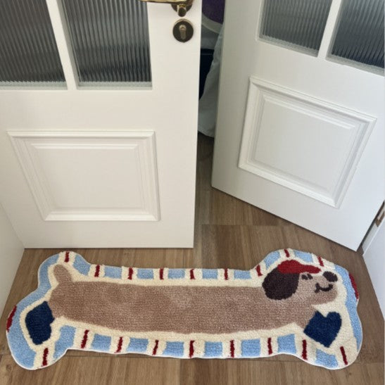 Decorative Dog Bone Shaped Kalsten Rug