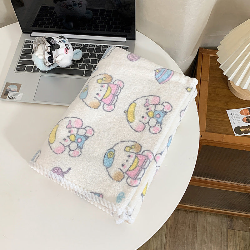 Cuddly blanket with playful animal motif Kalsten