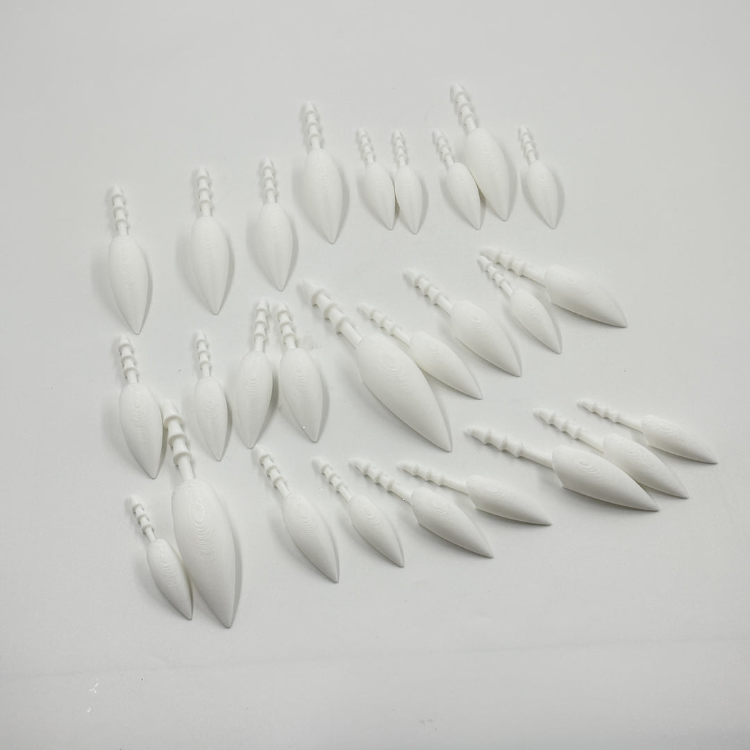 Plastic safety noses with mounting pins for plush toy and crafting projects