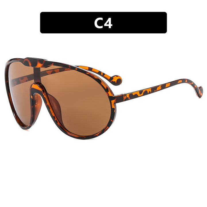 Women's futuristic transparent sunglasses with elegant shape Kalsten