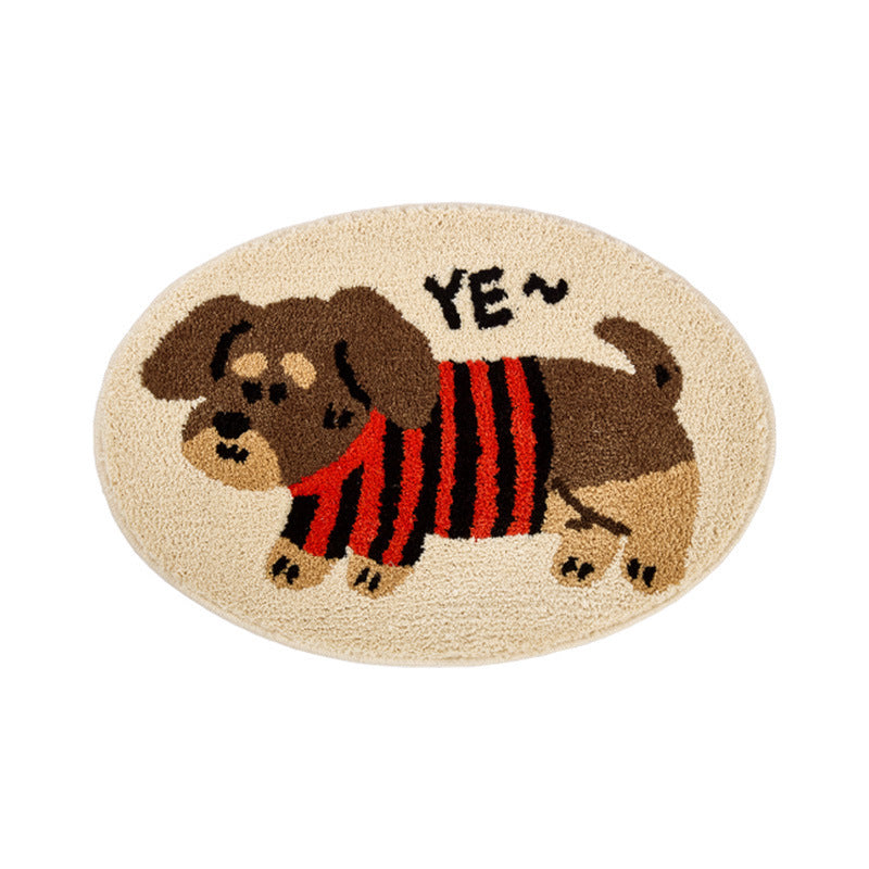 Playful Animal-Themed Bath Mat Kalsten