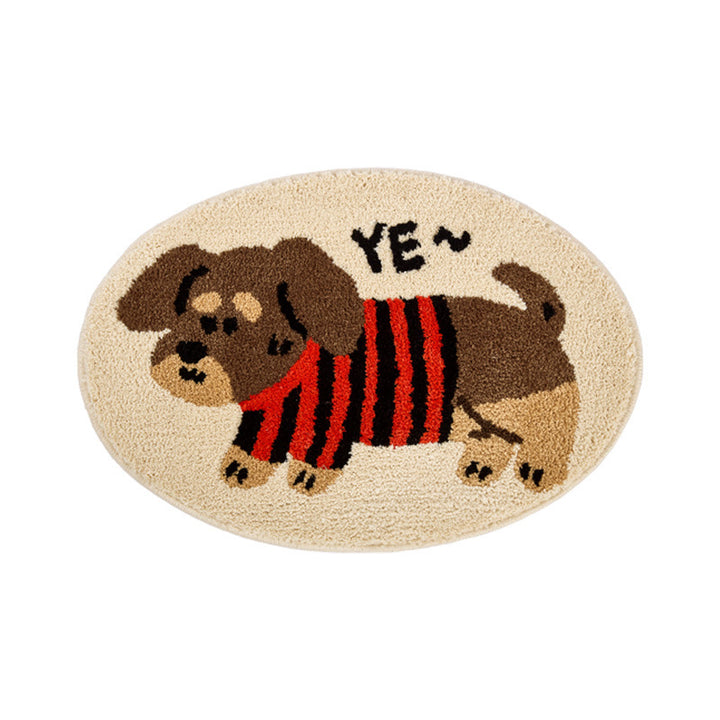 Playful Animal-Themed Bath Mat Kalsten