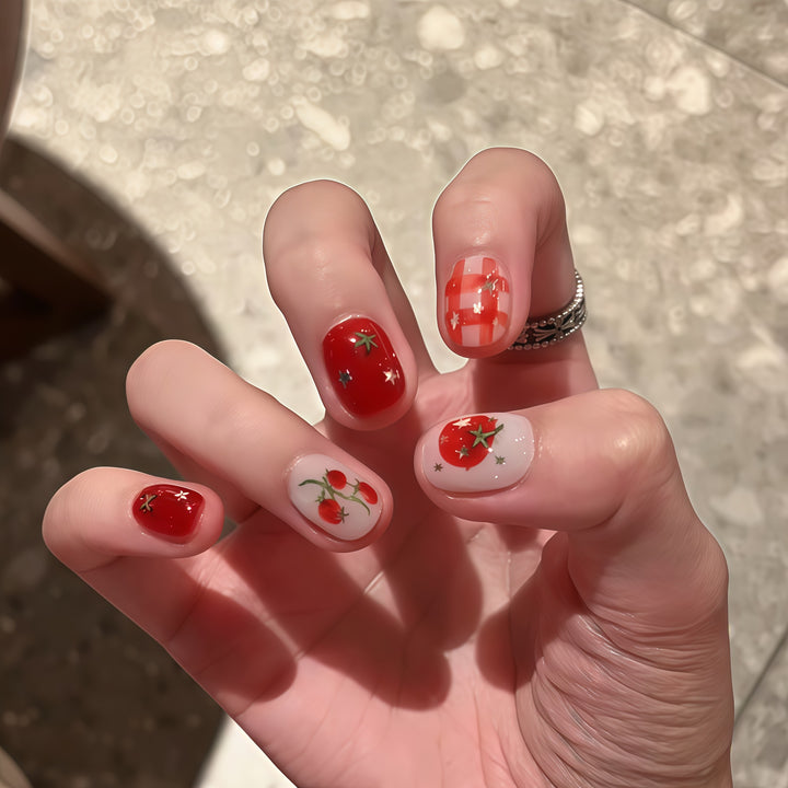 Artificial artificial nails with fruity strawberry design Kalsten