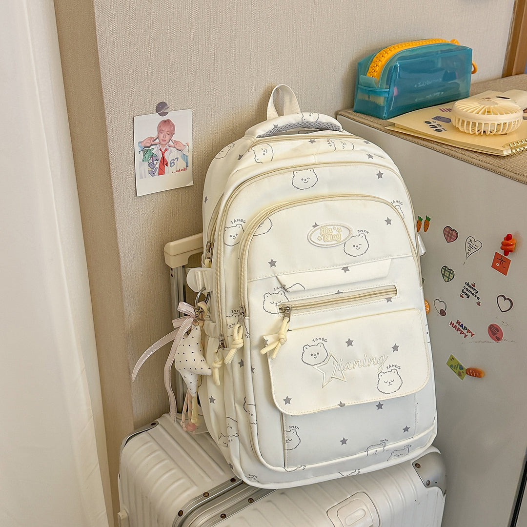 Cute Character-Printed Casual Backpack Kalsten