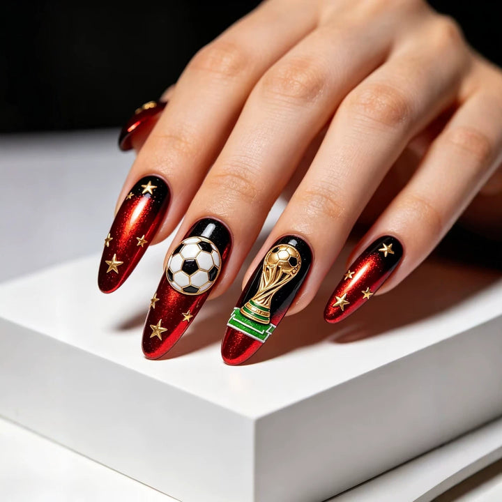 Football Inspired Nail Art Kalsten