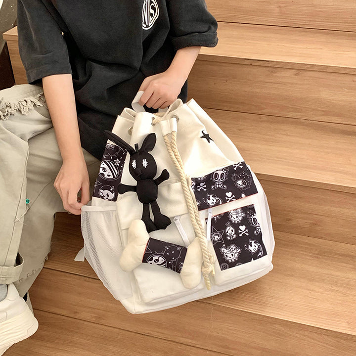 Playful Patterned Drawstring Backpack Kalsten
