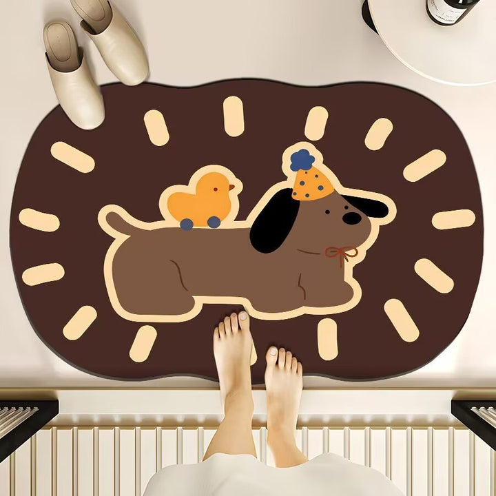 Cute Cartoon Bear Bath Mat Kalsten