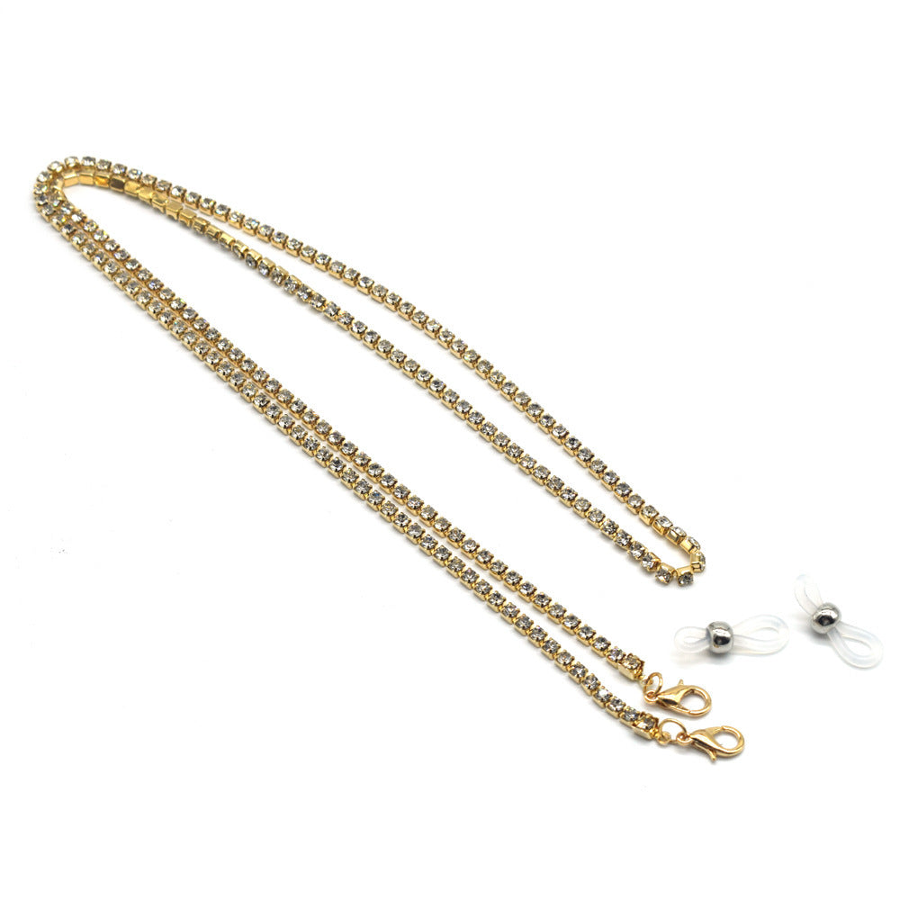 Fashionable glasses holder chain with sparkling acrylic beads Kalsten