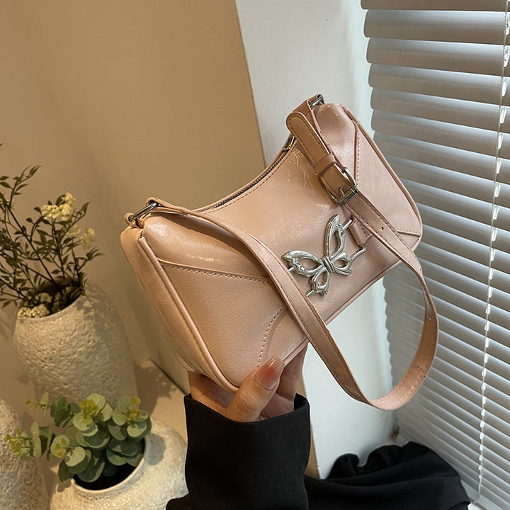 Elegant Butterfly-Embellished Handbag