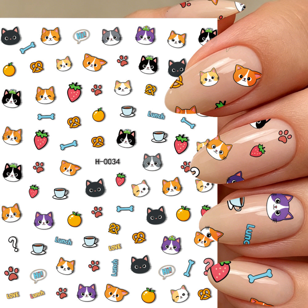Cute Dog-Themed Nail Art Stickers