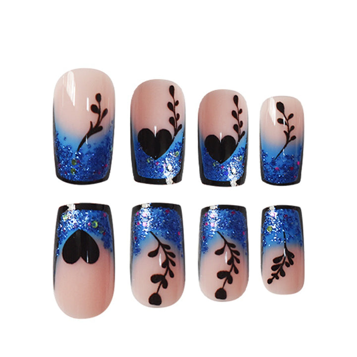 Artistic Glittered Press-On Nail Extensions Kalsten