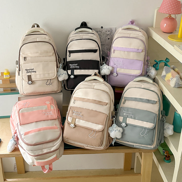 Cute Illustrated Patterned Backpack Kalsten