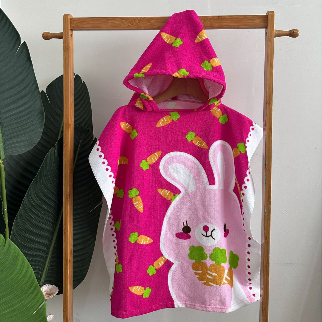 Kids' Shark-Themed Hooded Towel Poncho Kalsten
