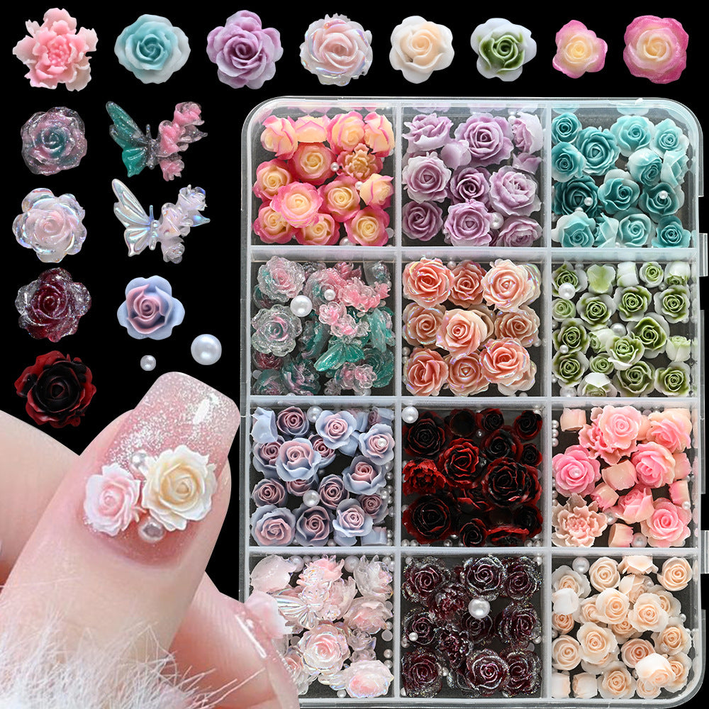 Decorative Nail Art Floral Embellishments