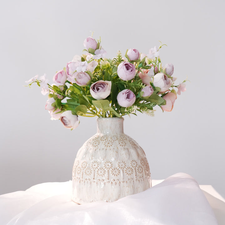 Elegant Faux Peony Bouquet