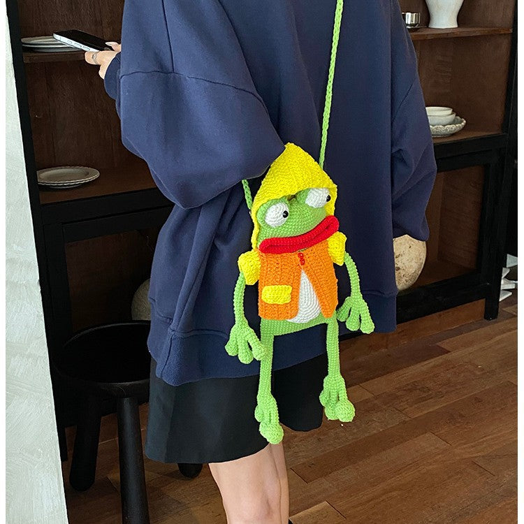 Handcrafted Crochet Frog Toy