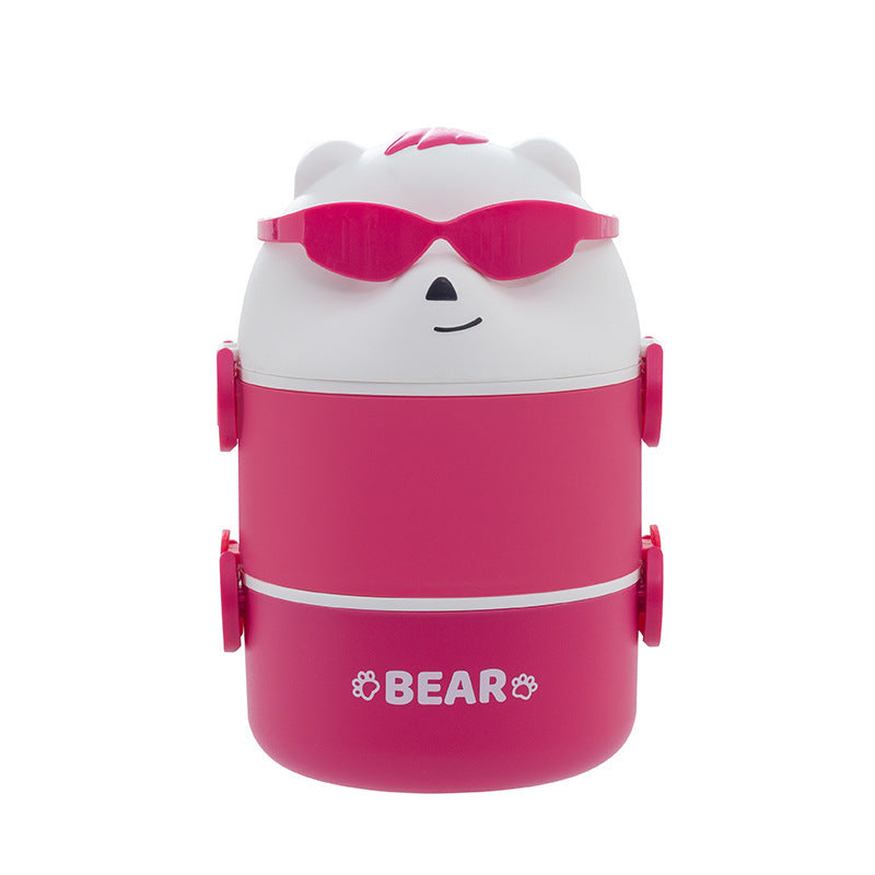 Cute Bear-Themed Portable Snack Container