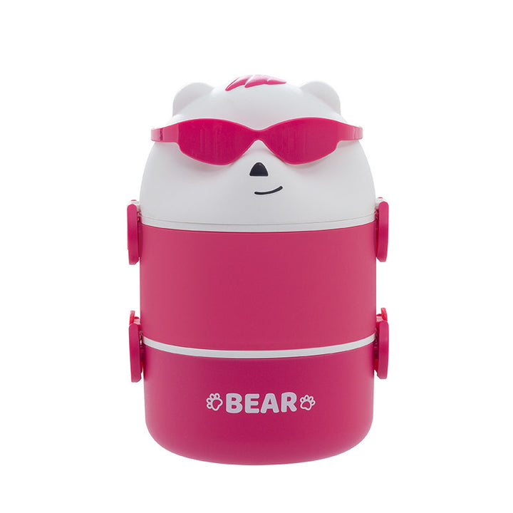Cute Bear-Themed Portable Snack Container