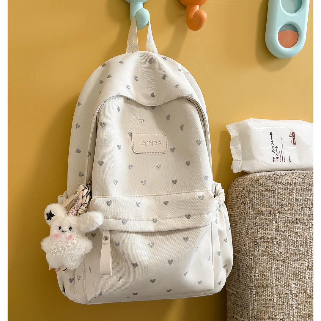Fun Heart-Print Backpack Kalsten