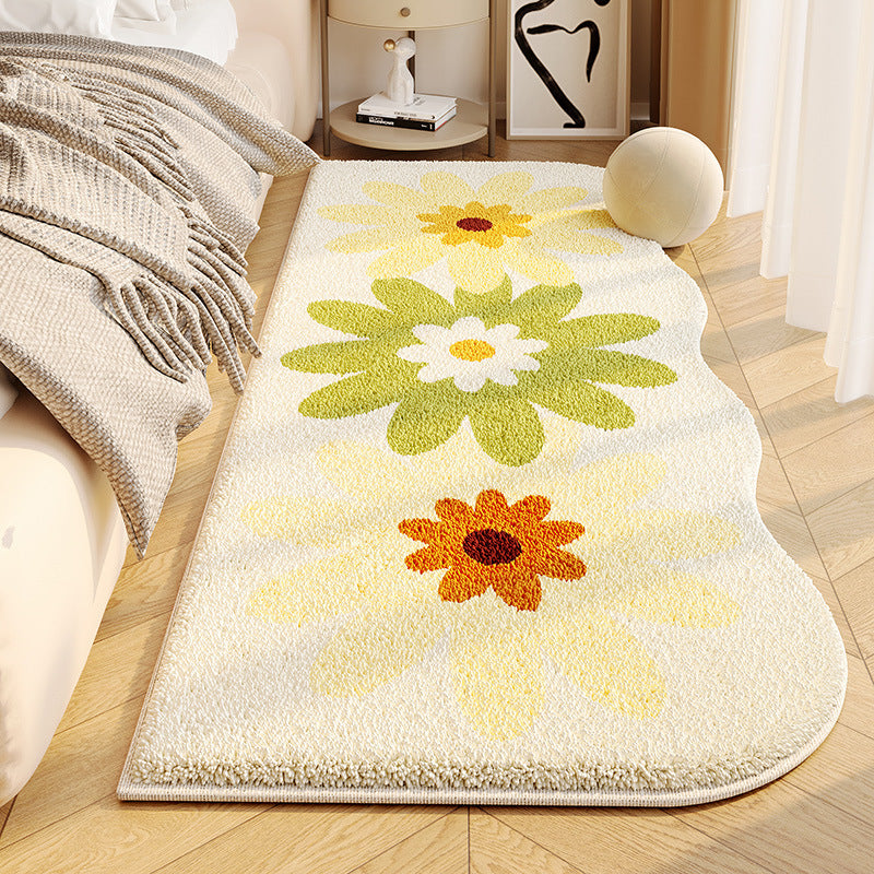 Floral Shaped Plush Area Rug Kalsten