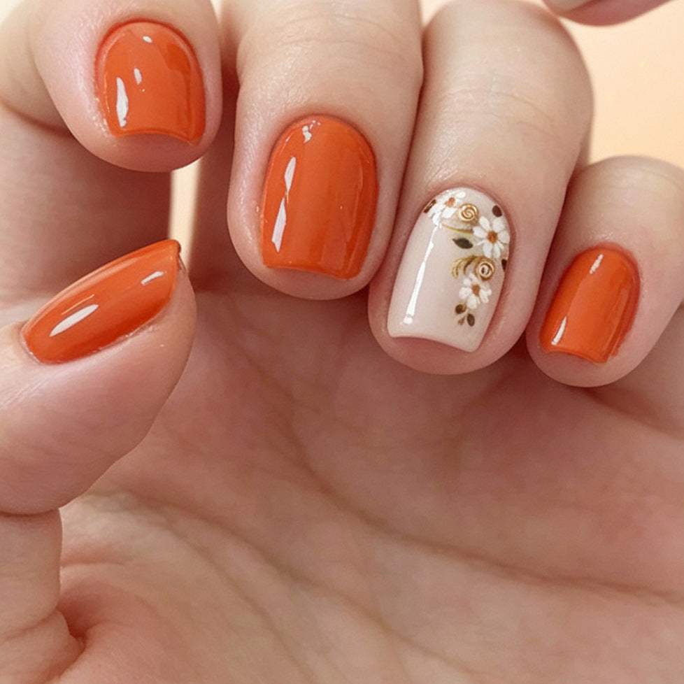 Floral Art Acrylic Nail Set Kalsten