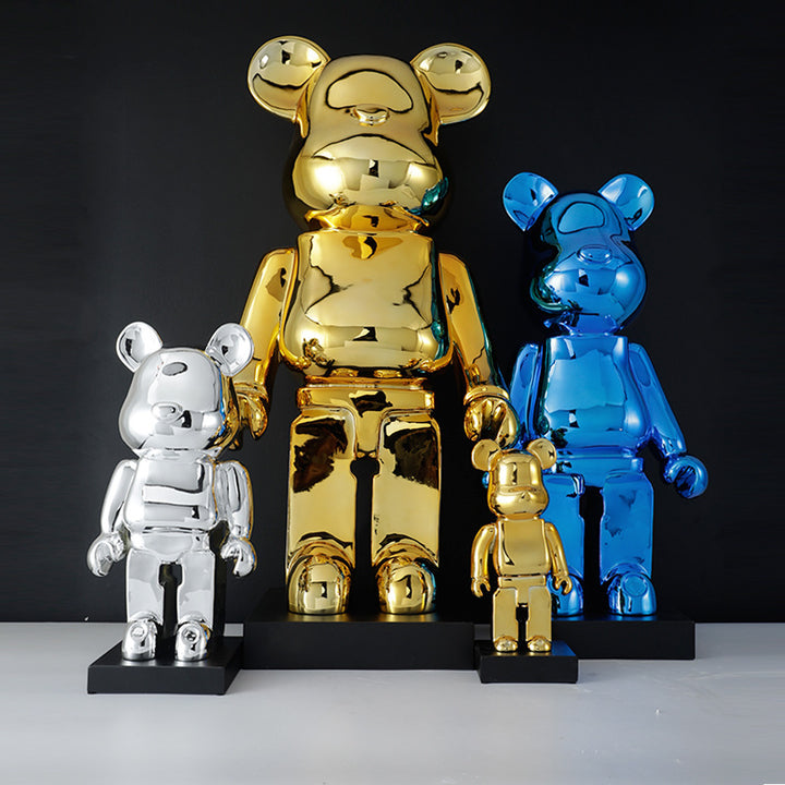 Golden Decorative Bear Figurine