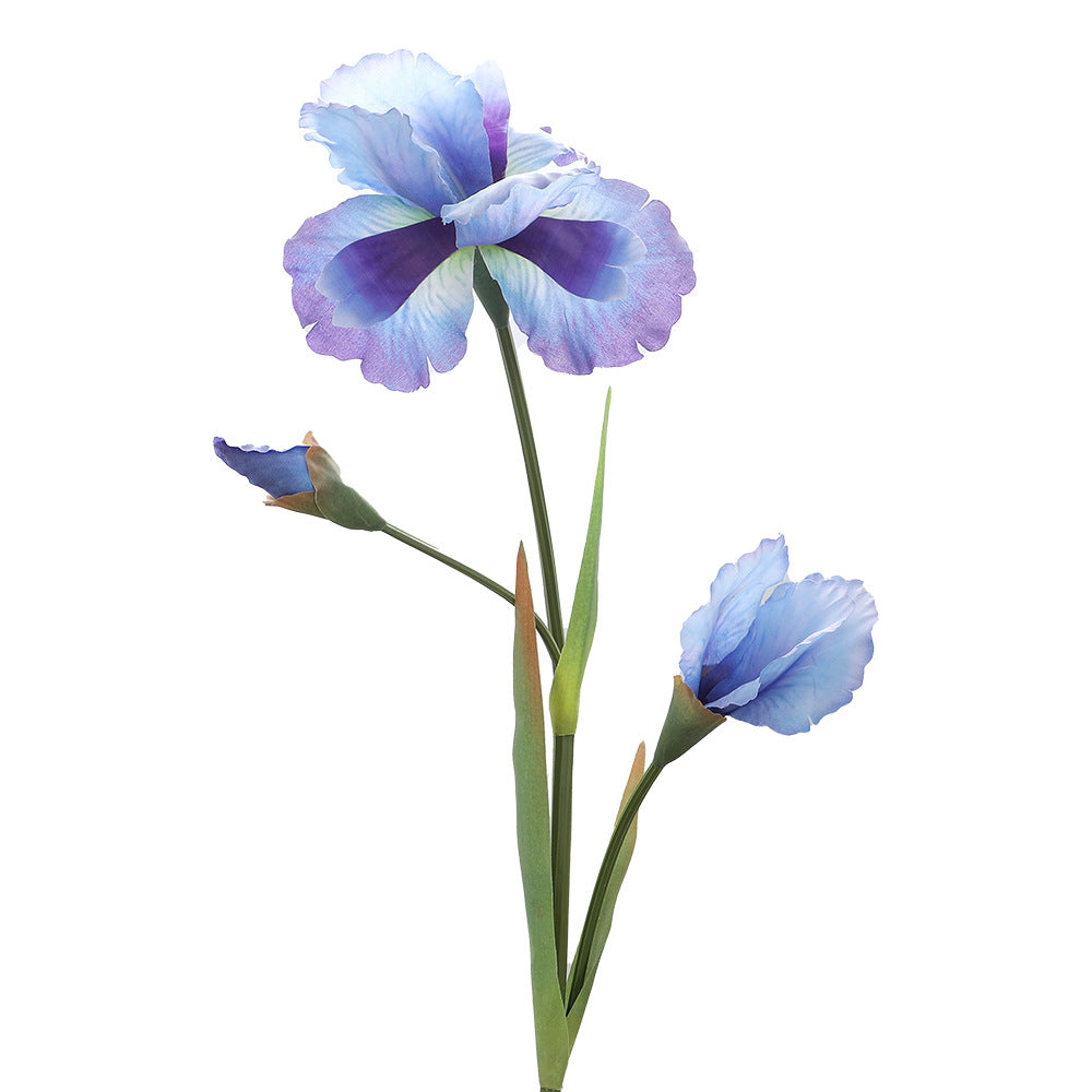 Artificial Iris Flower Stem with Realistic Details