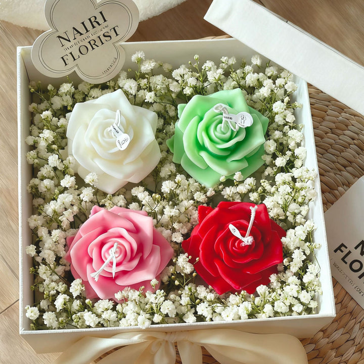 Rose-Shaped Aromatherapy Candle