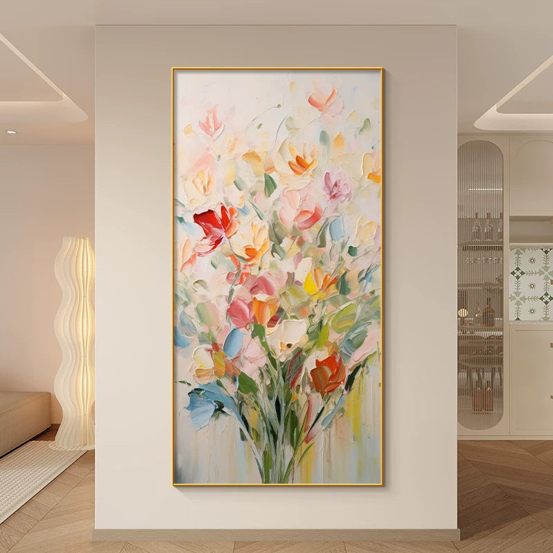 Artistic Textured Floral Canvas Artwork for Interiors