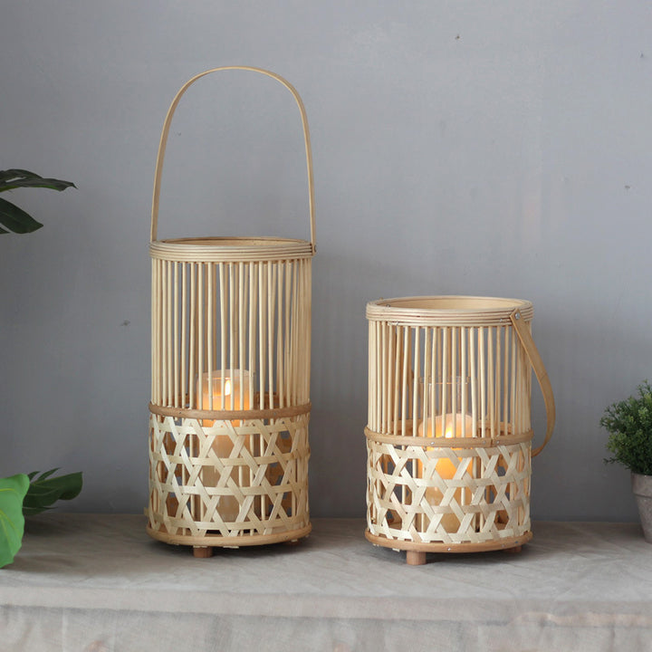 Handcrafted lantern made of rattan Kalsten