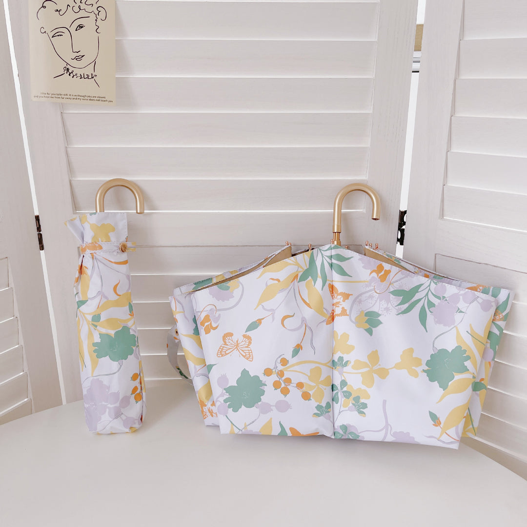 Ladies elegant folding umbrella with fruity design Kalsten
