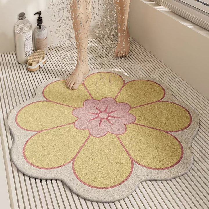 Floral Shaped Bath Mat Kalsten