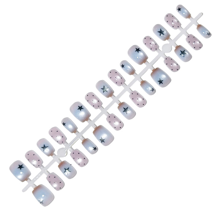 Starry Night Themed Press-On Nail Art