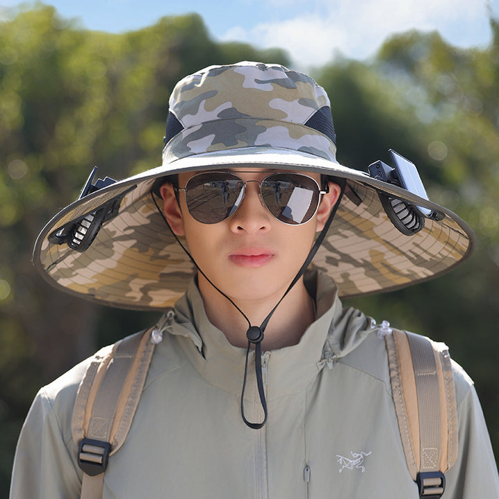 wide-brimmed outdoor sun hat with UV protection, breathable mesh, and adjustable chin strap Kalsten