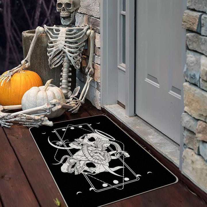 Halloween-Themed Decorative Welcome Mat for Home