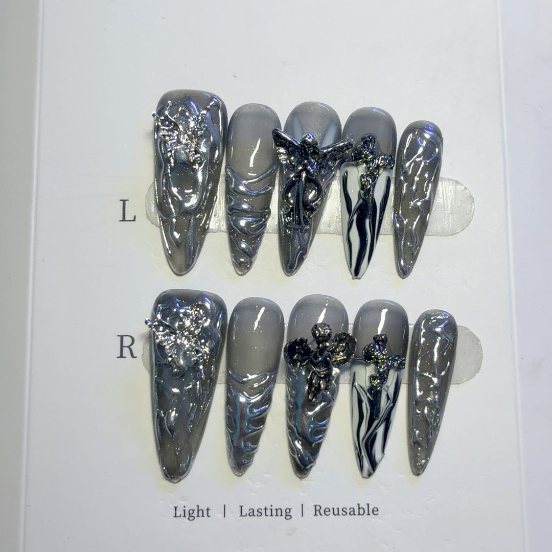 Artistic 3D Nail Art Enhancements