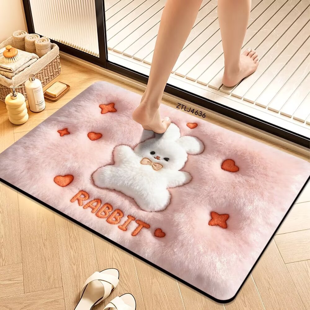 Plush Money-Themed Bath Mat Kalsten