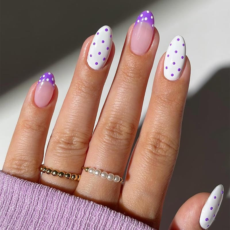 Polka Dot Press-On Nail Art