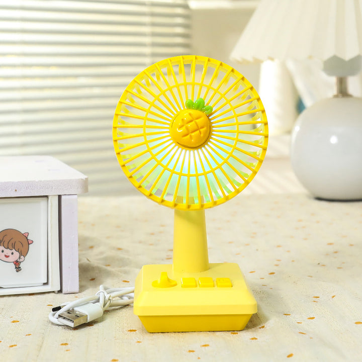 Ladies portable USB table fan in cheerful pineapple design Kalsten