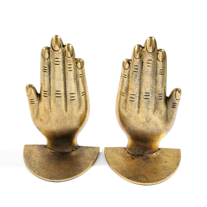 Decorative Hand-Shaped Bookends