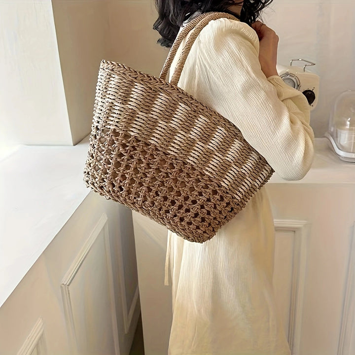 Handwoven basket bag with airy structure Kalsten