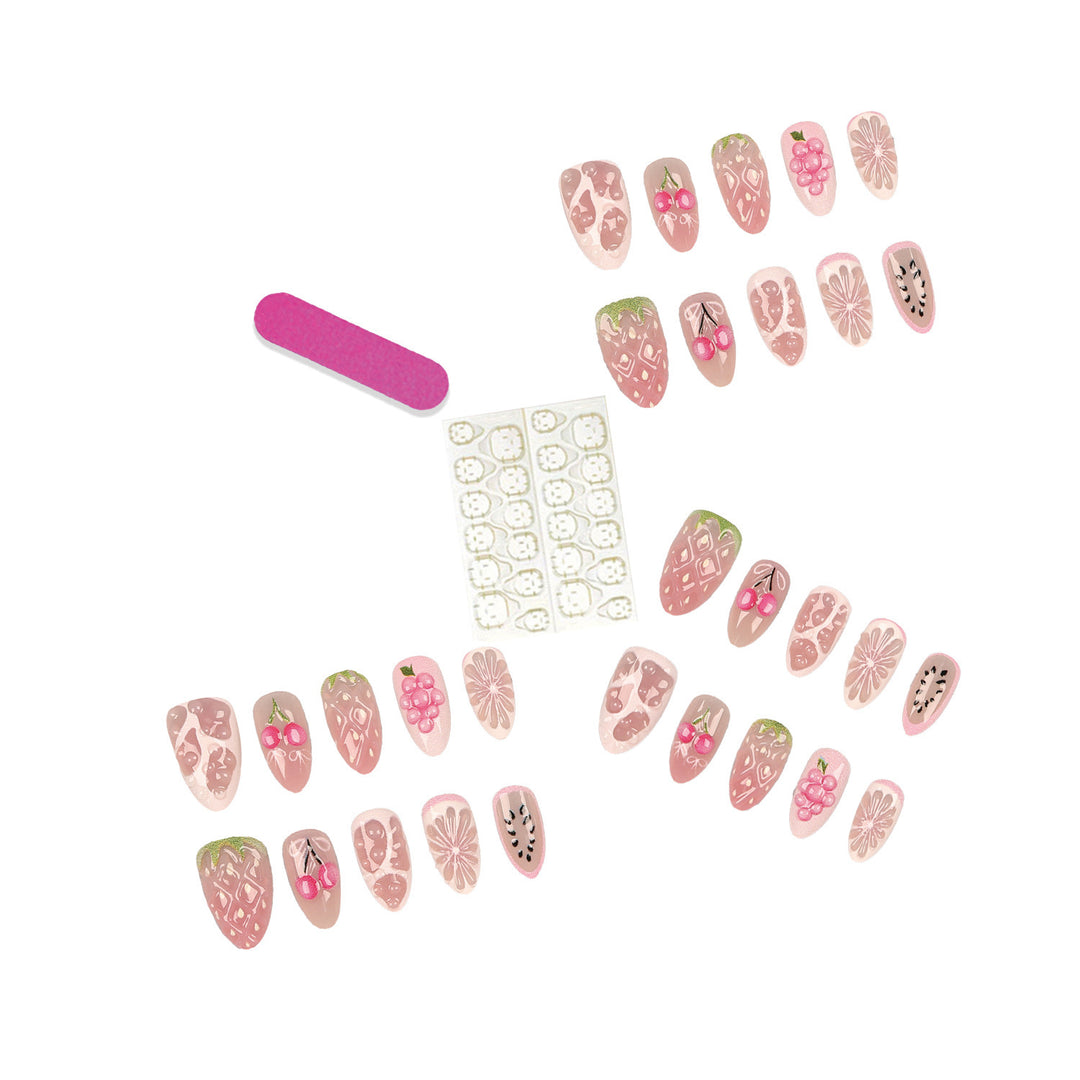 Fruit Themed Press-On Nail Art